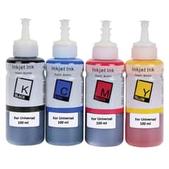 LOGIC - Pack 4 Tintas Universal Para Impresoras Epson-Canon-HP-Brother
