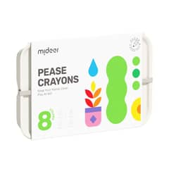 MIDEER - Lápces de cera ergonómicos - 8 Colores