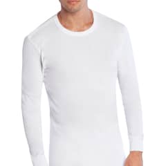 TAIS - Camiseta Cuello Polo Manga Larga Blanco