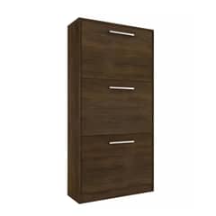 GENERICO - MUEBLE ZAPATERA ZAPATERO ORGANIZADOR 18 PARES CACAO