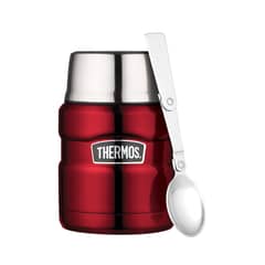 THERMOS - Termo de comida King 470ml acero inoxidable rojo