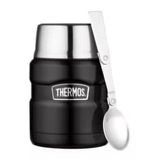 THERMOS - Termo de comida King 470ml acero inoxidable negro