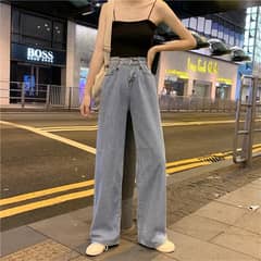 TIOZONEY - Jeans Culotte Medio Mujer