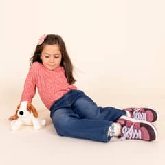 HUSH PUPPIES - Polera M/L Niña Girasol Rojo