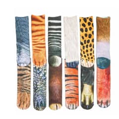 EVERSO - Pack 6 Calcetines Con Diseños Surtidos 3D Largo.