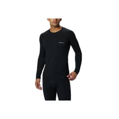 COLUMBIA - Polera Primera Capa Hombre Midweight Str Negro