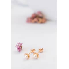 MODAS LILLO - Aro Bebé Abridor Plato Perla Oro 18k Joyas