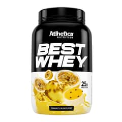 ATLHETICA NUTRITION - PROTEÍNA BEST WHEY - 5 LIBRAS - MOUSSE DE MARACUYÁ