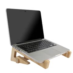GENERICO - KIT BASE MADERA NOTEBOOK BASE MADERA CELULAR BOLSA TRASLADO
