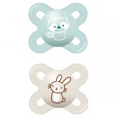 MAM - 2 Chupetes Silicona Start Forest 0-2m, Gris
