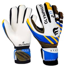 OLYMPHUS - Guantes Arquero con Ferula Atenas Látex Alemán Naranja