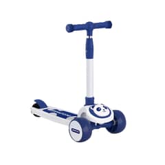 BABYLUNA - Scooter Infantil Premium Oso Panda Rueda Con Luces Azul…