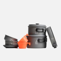GEOGRAPHY - Set Cocina Unisex Baritu 4P Gris Oscuro