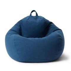AUCKLAND OUTDOOR - Puff Pera Simil Lino 90x110 Cm Azul