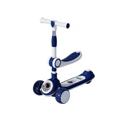BABYLUNA - Scooter 2 En 1, Rueda Con Luz Y Sonido, Spaceman Azul…-
