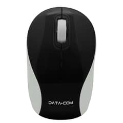 DATACOM - Mini Mouse Inalámbrico 3D Negro