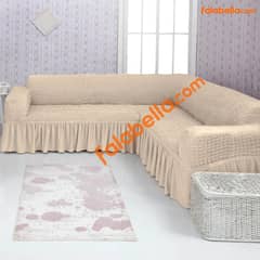 GENERICO - Fundas de sillones original Turco Tipo L o en L esquinero Beige claro