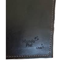 MUNDO PIEL - Billetera Cuero Hombre Café Oscuro