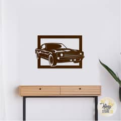 GENERICO - Cuadro Decorativo Auto Clásico ROBLE