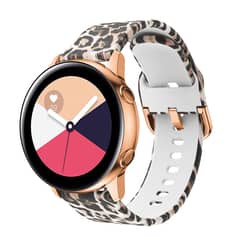 FOXYSMART - Correa Silicona 20mm Samsung Galaxy Watch Active 2 Leopardo
