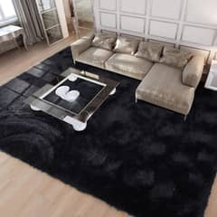GENERICO - Alfombras Peludas Negro 200x240 cm Extra Suave
