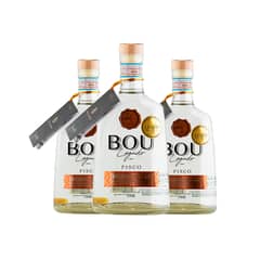 BOU - PACK X 3 PISCO LEGADO BLANCO PREMIUN