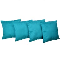Set 4 Cojines Felpa New Velvet 40x40 cm Turquesa