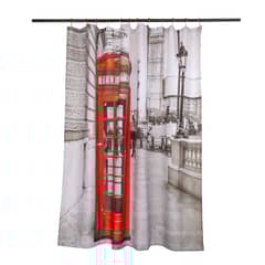 MASEL - Set Cortina Baño London Telephone 180x180 cm
