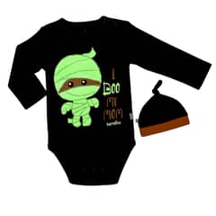 BAMBINO - Body Y Gorrito Halloween Momia Niño 12-18 Meses