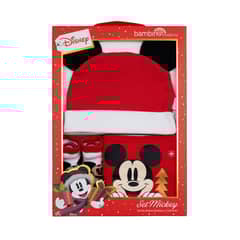 BAMBINO - Set 3 Piezas NAVIDAD Rojo Mickey Niño