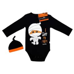 BAMBINO - Body Y Gorrito Halloween Momia Niño 18-24 Meses