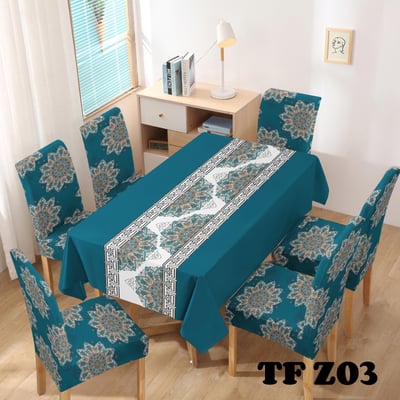 Imagen 2 del producto Set de mantel impermeables + 6 fundas de sillas