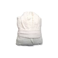 ANNGEBUT - Bata de Baño Toalla Blanca M