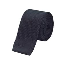 MERCADO CBF - Corbata de Hilo Tejida Diseño Vintage Color Negro