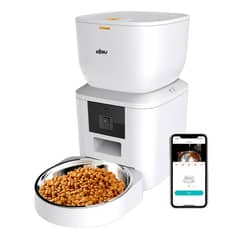 KERU - Dispensador Comedero Automático - Wifi Con Camara - Blanco