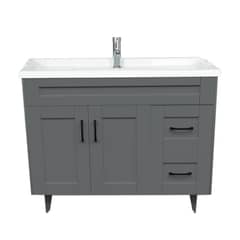 DOMSA - Kit Mueble Vanitorio Deluxe 100SK Gris F 100x47x80cm