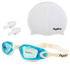 HYDRO - Set Natación Adulto Hydro®: Gorra + Lentes + Tapones Oído