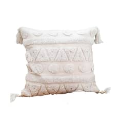 LOVE HOME DECO & LIVING - Cojín de Lino Crudo Geometric