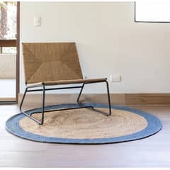 TRIBUS DEL MUNDO - Alfombra Redonda Yute 140 cm Chennai