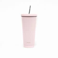 SIMPLIT - Vaso Térmico Tumbler 750ml Tapa y Bombilla Morado - Rosa