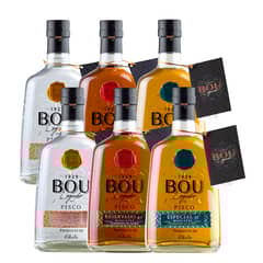 BOU - CAJA X 6 PISCO MIX LEGADO VARIEDADES