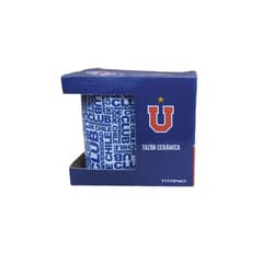 JAZWARES - UNIVERSIDAD DE CHILE - TAZON DE CERAMICA - 350 ML - CAJA DE REGALO
