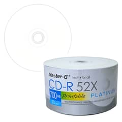 MASTER G - CD-R 52X Imprimible Pack 50 Unidades 700MB