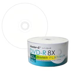 MASTER G - DVD-R 8X Imprimible Platinum Pack 50 Discos 4.7GB