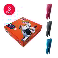MIKE'S - Calcetín Mujer Cachemira Diabético Largo Mike`s Pack 3