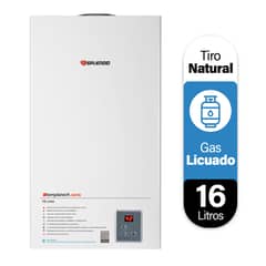 SPLENDID - Calefont 16 litros Gas licuado Tiro natural