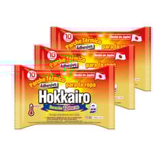 HOKKAIRO - Pack Promocional - 3 Packs (30un.) Parche Térmico
