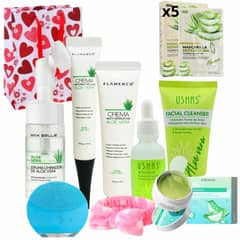 FLAMENCO - Set Skin Care Aloe Vera Serum Tonico Locion Hidratacion Profunda