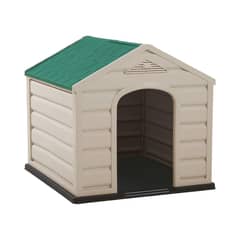 RIMAX - Casa Para Perro Techo Verde Tamaño Chico 68x61x58,5 cm