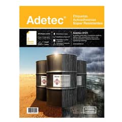 ADETEC - Etiqueta Súper Resistentes Tamaño Carta 25 Hojas